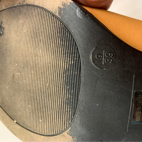 JG Tan Rawhide Booties Size 9 - Picture 10 of 12